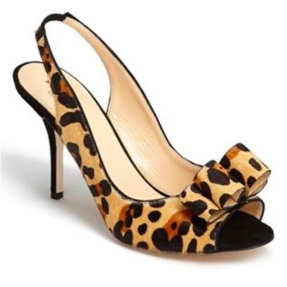 Kate Spade ‘Charm’ Slingback Leopard Pump - Size: 7
